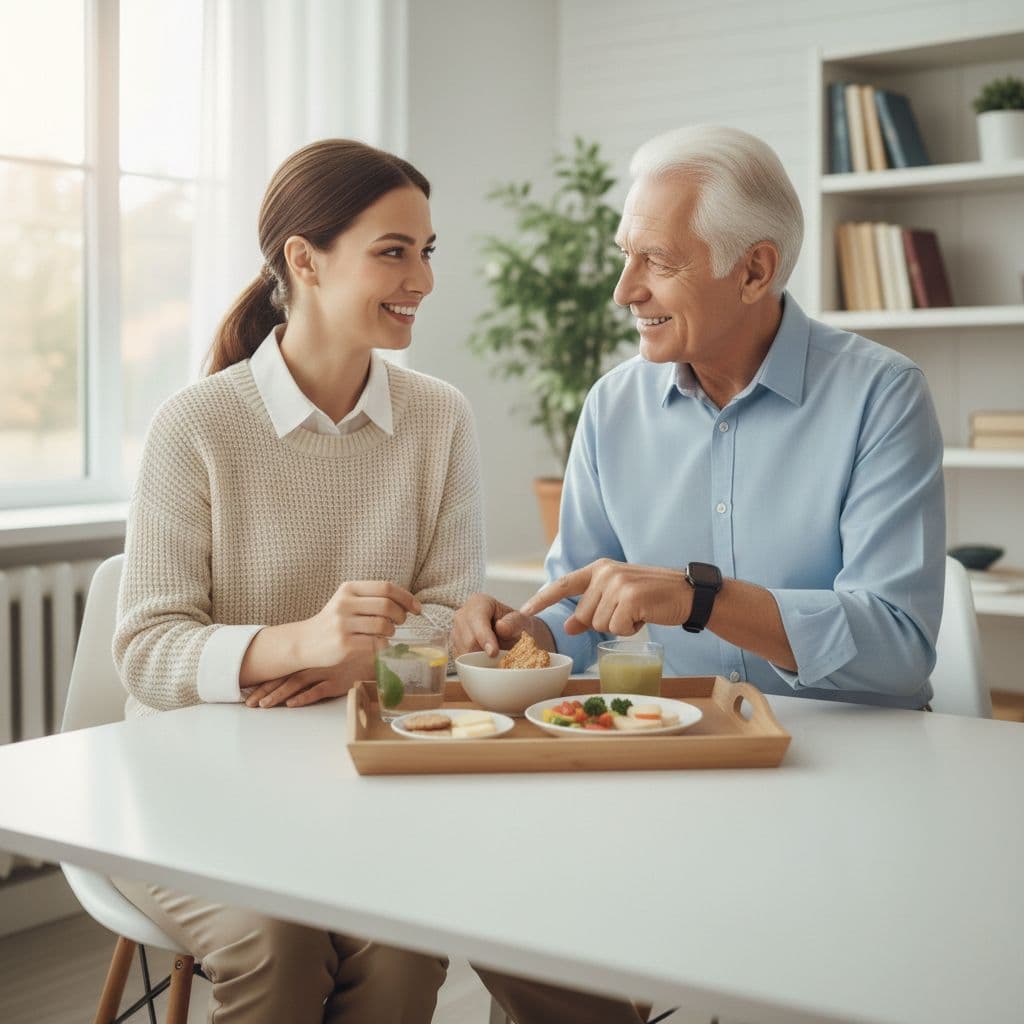Apoio nutricional para idosos e recuperação